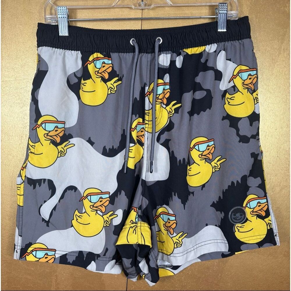 Neff Mens rubber ducky print swimming trunks size XL